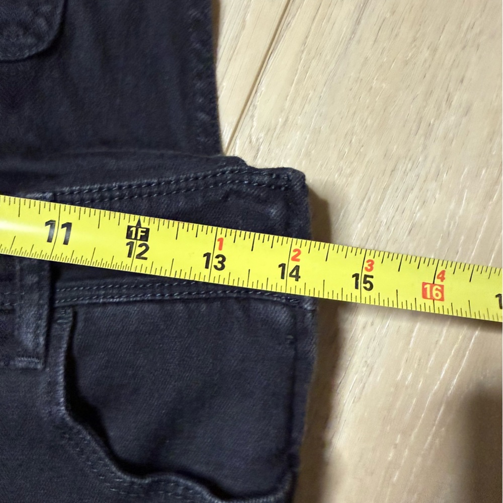 Paige Tavie Overalls Slim Flare in Raven Black Size 25 - Picture 10 of 10